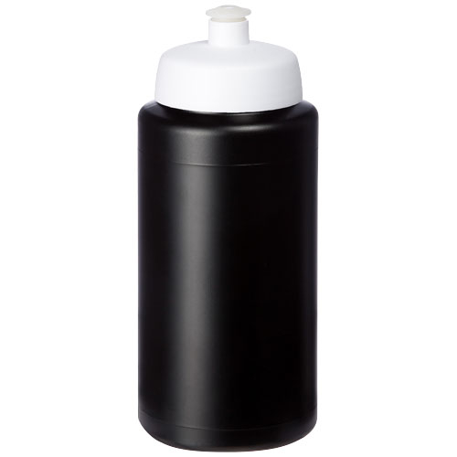 Bouteille promotionnelle 500ml bouchon sport Baseline® noir / blanc